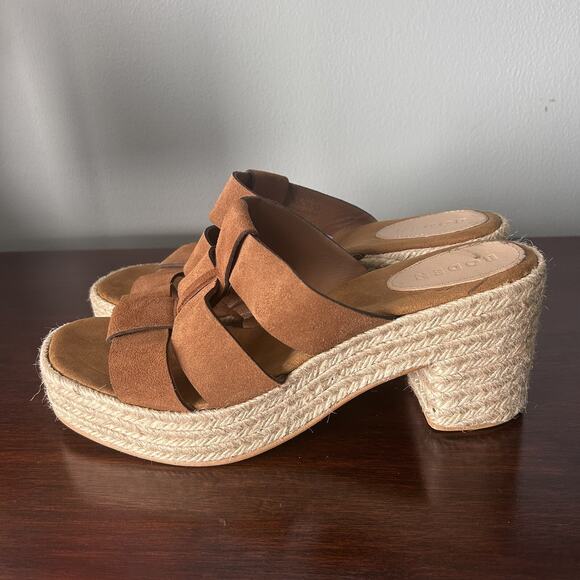 Boden Shoes - Boden Women's Size 42 US 11 Suede Leather Platform Platform Sandal Heel